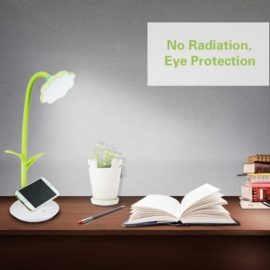 Lampe de Bureau Tournesol avec Support pour Téléphone Portable – مصباح مكتبي مع حامل للهاتف المحمول - Électronique - صورة 3