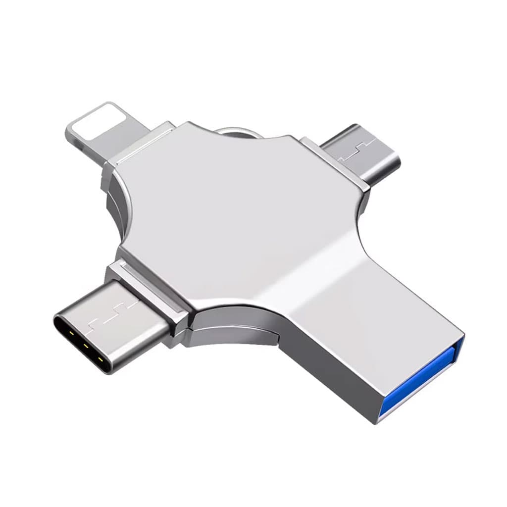 Clé USB 256GB i-Flash - 4 en 1 (Lightning + Micro + USB et Type-C Ports ) - Électronique - صورة 3