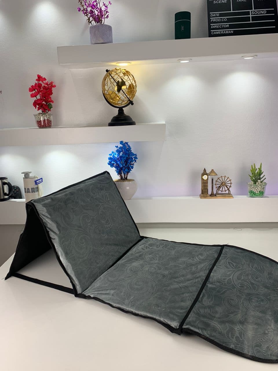Tapis de Prière Sultan Pliable avec Dossier – سجادة صلاة سلطان قابلة للطي مع مسند ظهر - صورة حقيقية 12