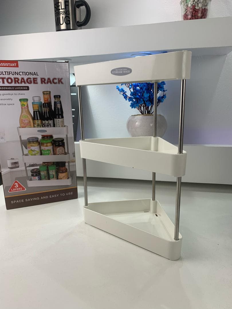 Étagère d'Angle de Rangement Multifonctionnelle 3 Tier – رف زاوية للتخزين متعدد الوظائف - Cuisine - صورة حقيقية 8