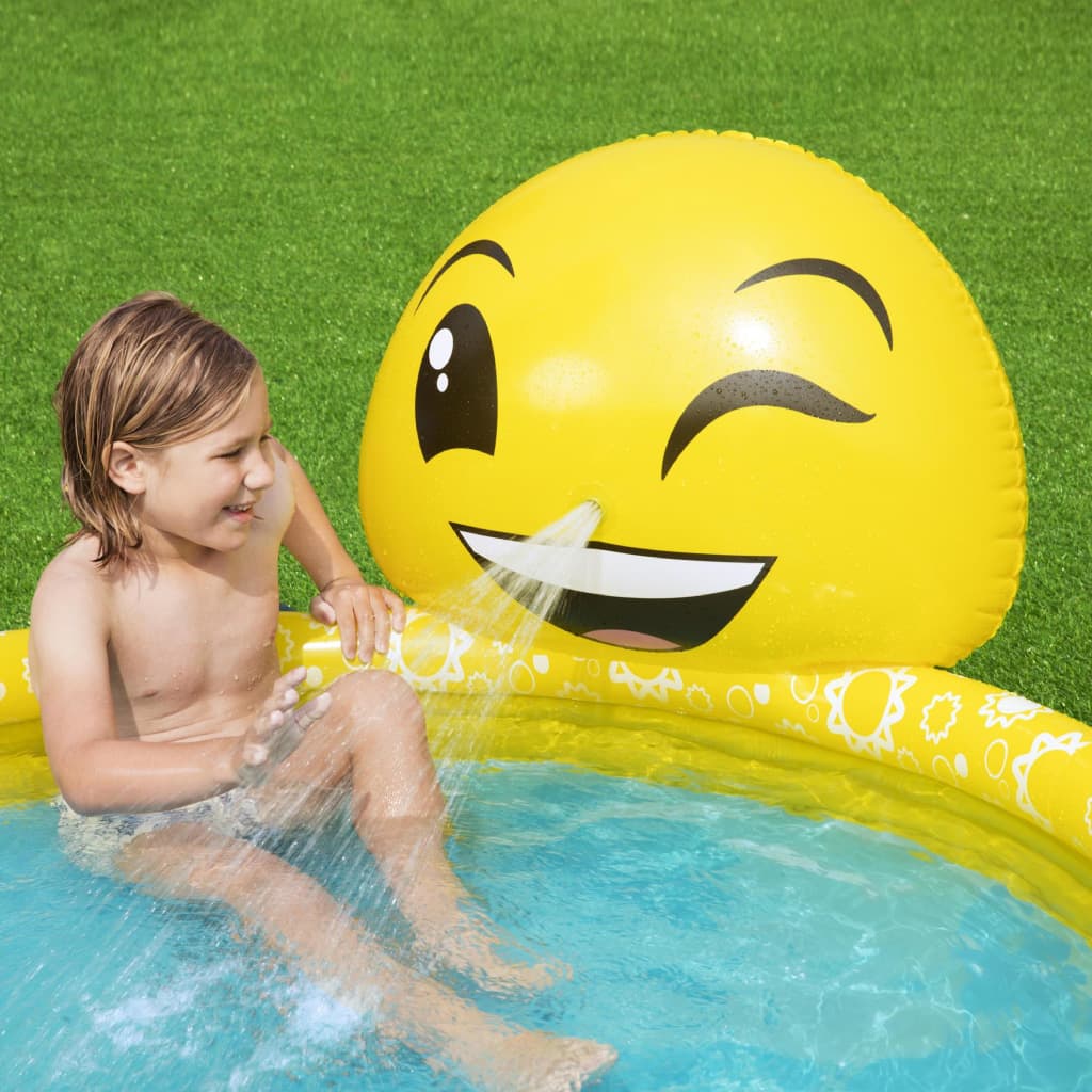 Piscine Gonflable Ronde Motif Emoji Pour Enfants 165 x 144 x 69 cm Bestway 53081 - Jouet & Gaming - صورة 3