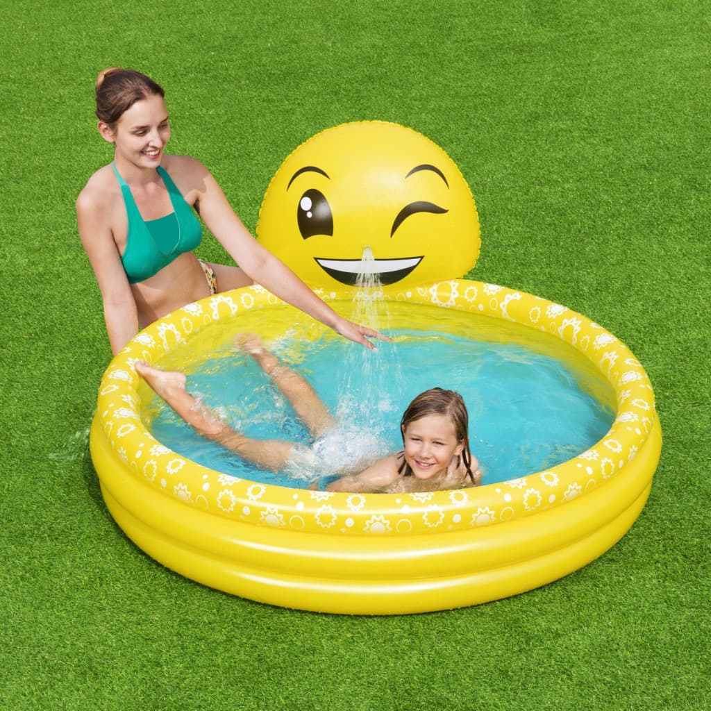 Piscine Gonflable Ronde Motif Emoji Pour Enfants 165 x 144 x 69 cm Bestway 53081 - Jouet & Gaming - صورة 4