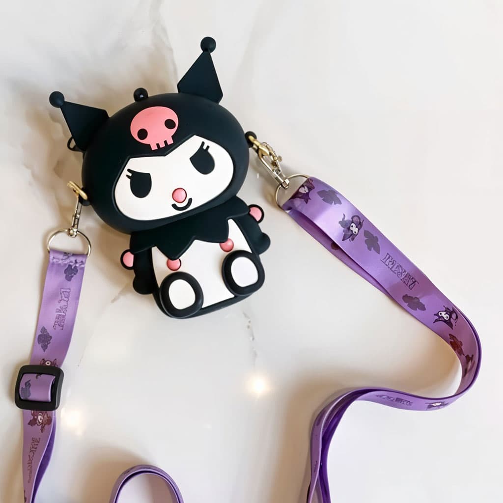 Mini Sac à Bandoulière Kuromi – Accessoire Kawaii pour Enfants et Fans de Manga - Divers - صورة 3