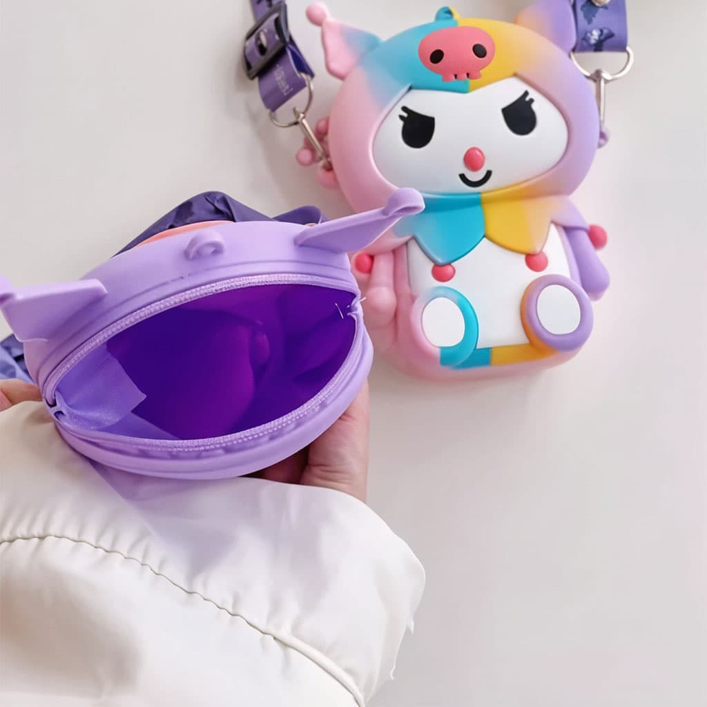 Mini Sac à Bandoulière Kuromi – Accessoire Kawaii pour Enfants et Fans de Manga - Divers - صورة 5