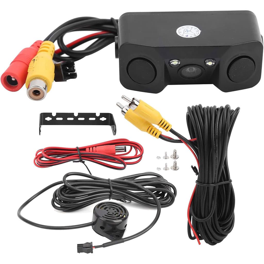 Kit de caméra de recule avec double capteur de de stationnement – كاميرة خلفية مع رادارات خلفية - Accessoires Auto/Moto - صورة 6