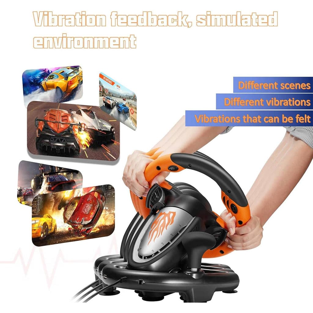 PXN V3 Pro Volant de Course à 180° avec Pédales et Retour de Vibration - Jouet & Gaming - صورة 4