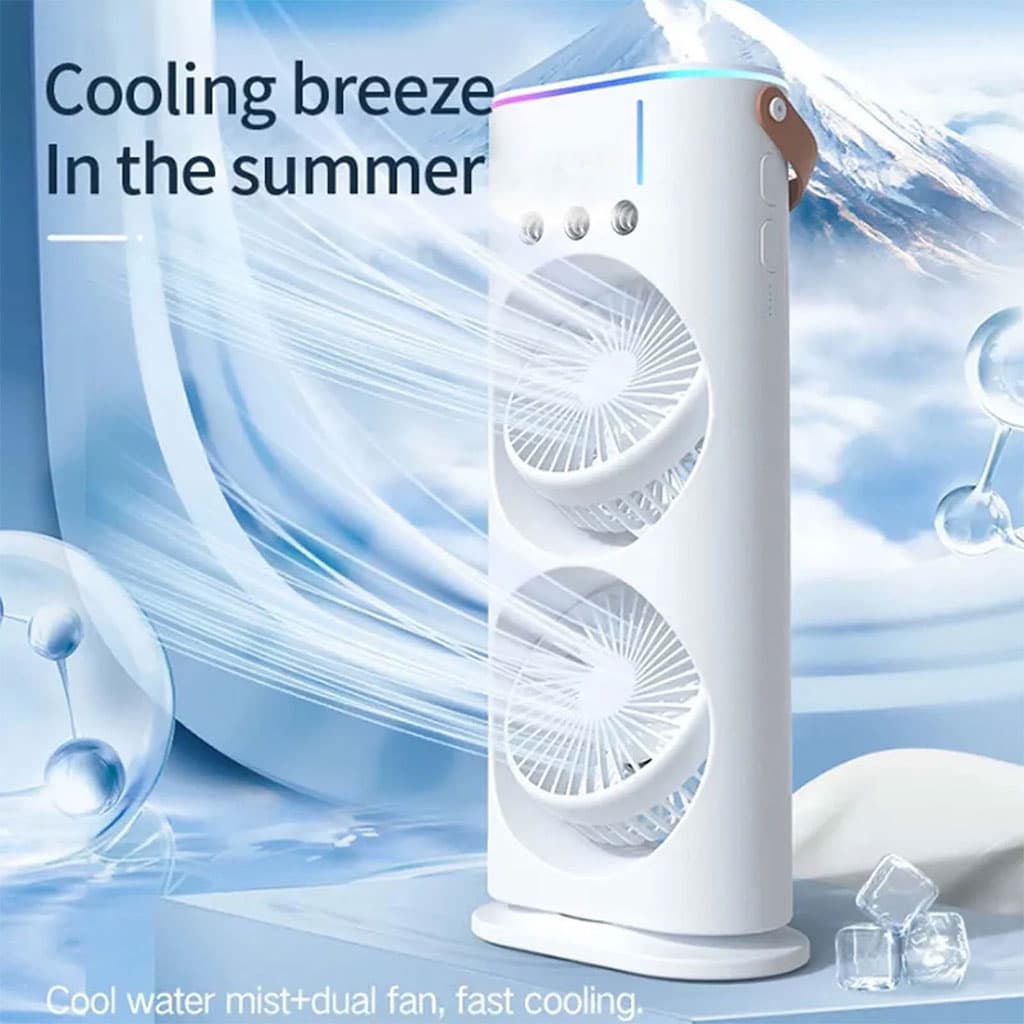 Refroidisseur Portable à Double Ventilateur  – جهاز تبريد محمول - Électronique - صورة 2