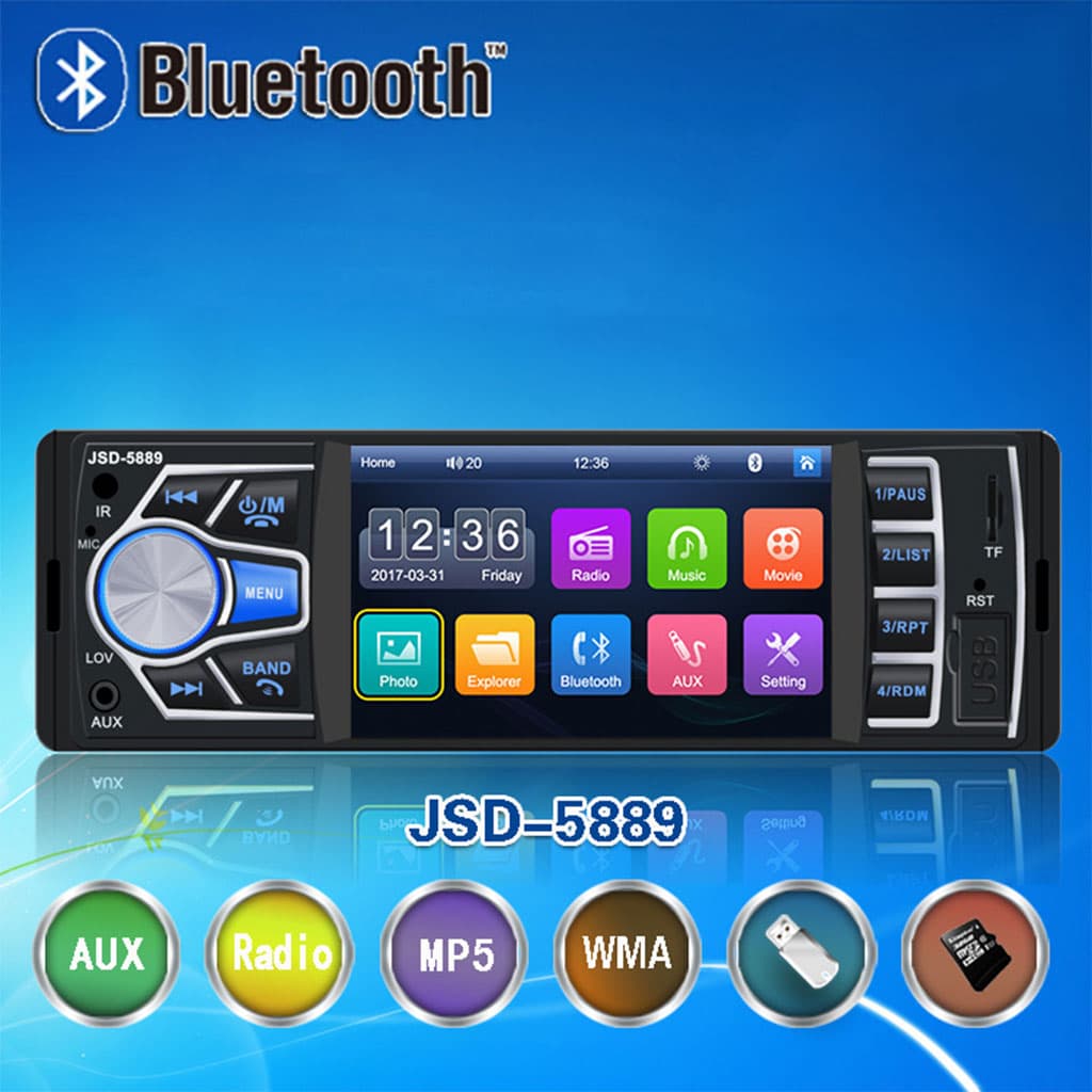 Autoradio MP5 4.1 Pouces FM Radio Ecran HD JSD-5889 – مشغل راديو السيارات - Accessoires Auto/Moto - صورة 5