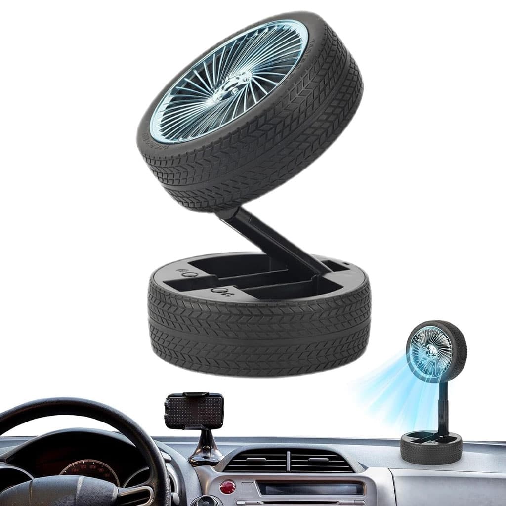 Ventilateur Pliable et Portable Forme Roue Silencieux avec 3 Vitesse – مروحة محمولة - Électronique - صورة 2