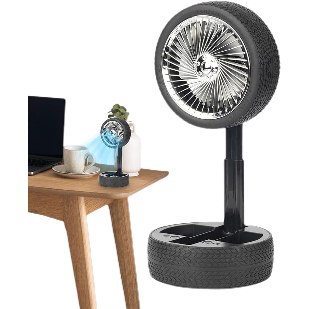 Ventilateur Pliable et Portable Forme Roue Silencieux avec 3 Vitesse – مروحة محمولة - Électronique - صورة 7