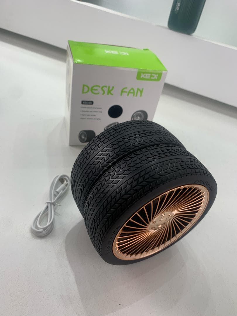 Ventilateur Pliable et Portable Forme Roue Silencieux avec 3 Vitesse – مروحة محمولة - Électronique - صورة حقيقية 8