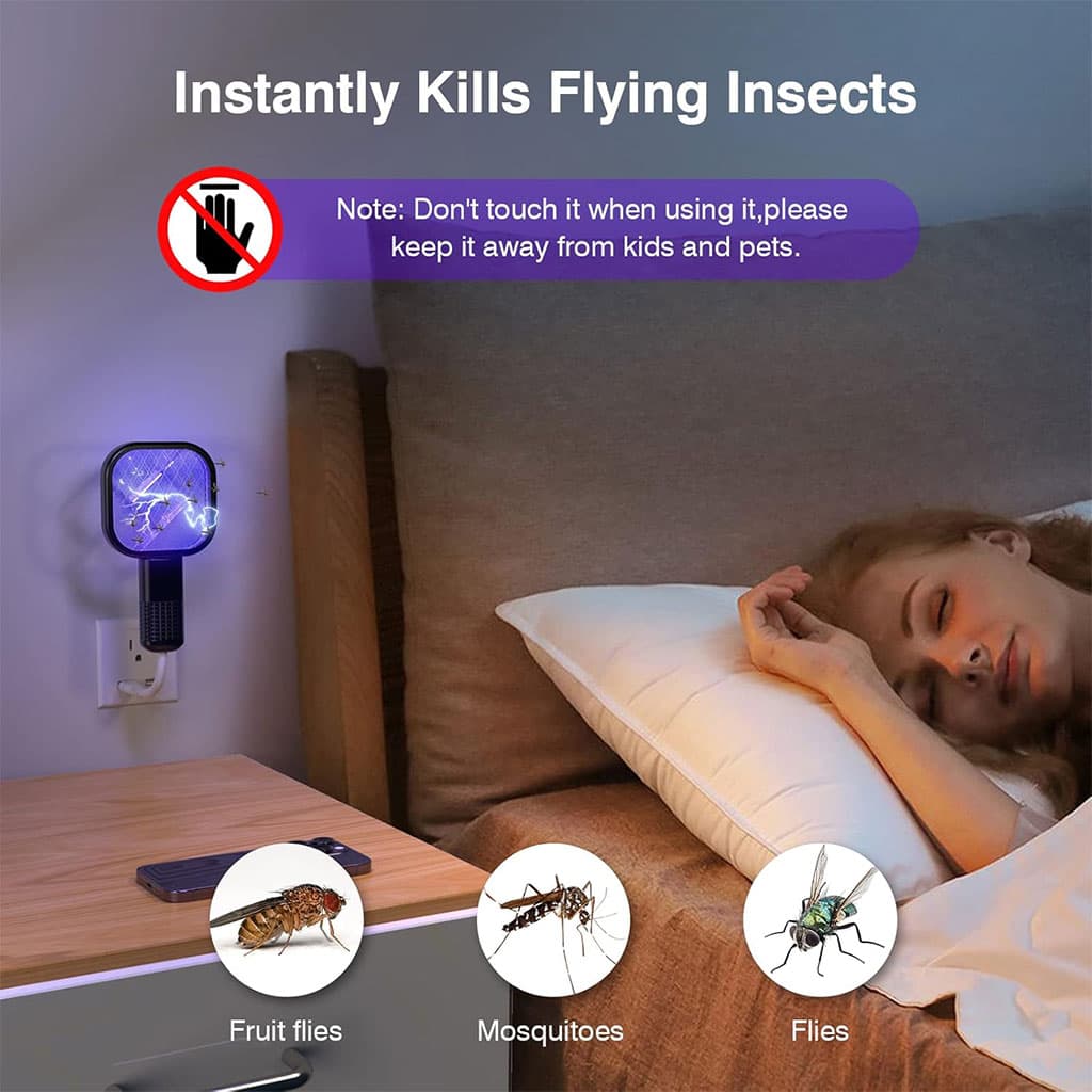 Mini Tapette à mouches USB avec Lumière LED Violette – مصيدة الناموس - Électronique - صورة 7