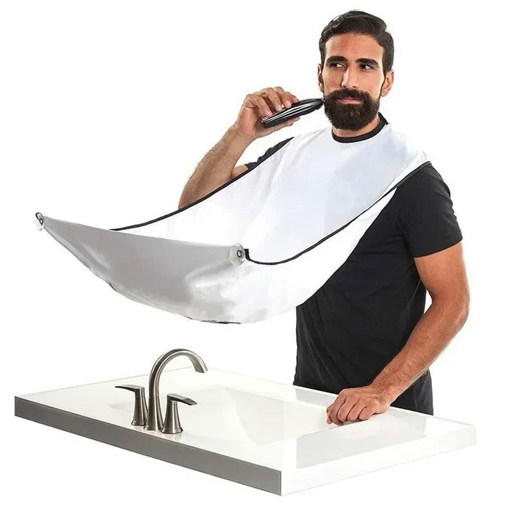 Bavoir à Barbe Pour Homme Tissue Imperméable – مأزر حلاقة يثبت على المرآة - Divers - صورة 6