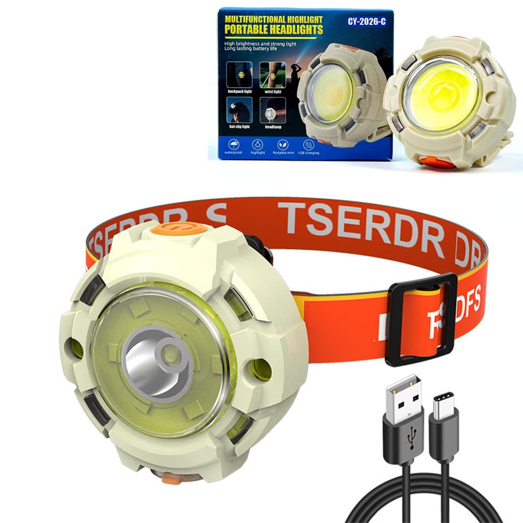 Lampe frontale LED Rechargeable 12000LM pour Camping CY2026C – مصباح رأس قابل للشحن - Camping et Randonnée - صورة 1
