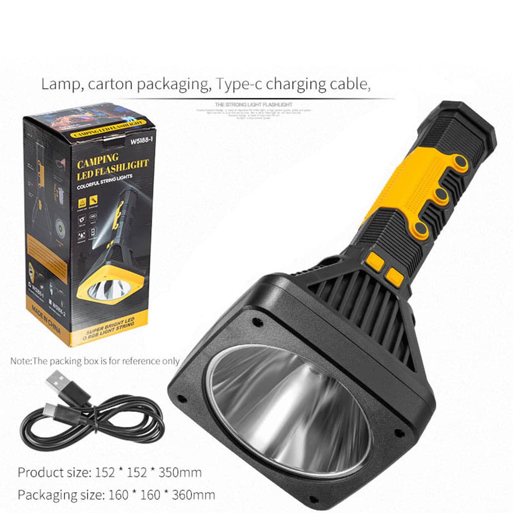 Torche LED et Power Bank avec Guirlande RGB 10m – مصباح طورش عالي السطوع - Camping et Randonnée - صورة 3