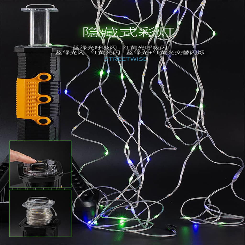 Torche LED et Power Bank avec Guirlande RGB 10m – مصباح طورش عالي السطوع - Camping et Randonnée - صورة 5