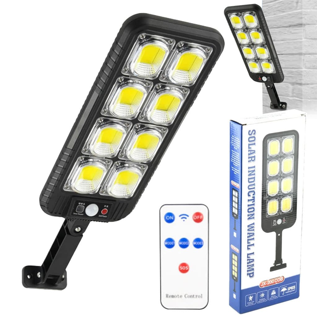 Lampadaires 200LED à énergie solaire étanche IP65 JX200 – مصباح خارجي يعمل بالطاقة الشمسية - Électronique - صورة 1