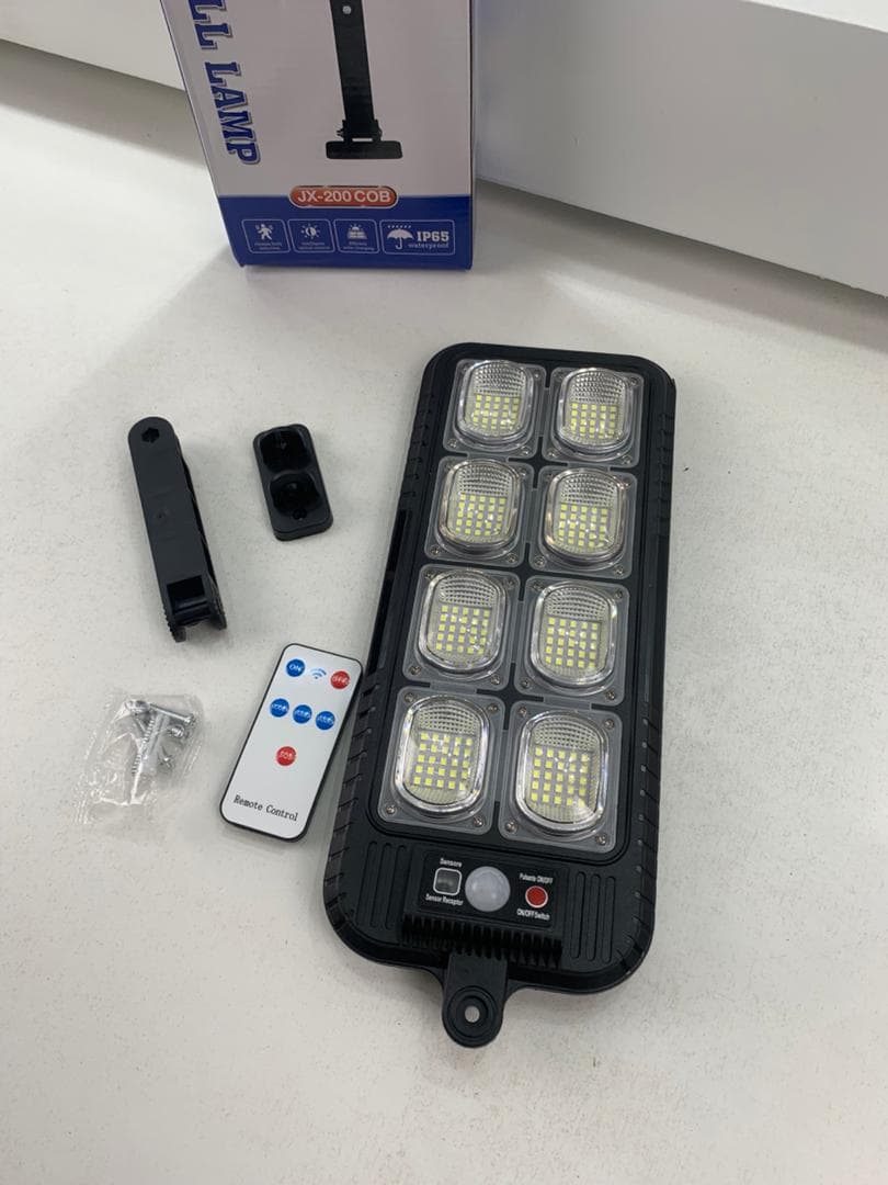 Lampadaires 200LED à énergie solaire étanche IP65 JX200 – مصباح خارجي يعمل بالطاقة الشمسية - Électronique - صورة حقيقية 9