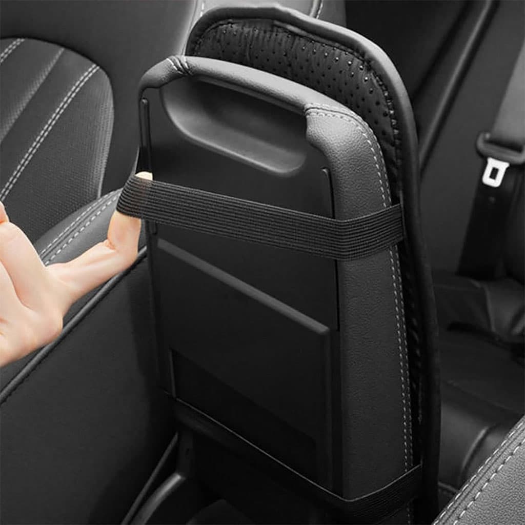 Housse fine pour Accoudoir de voiture en cuir avec 2 sacs de rangement - وسادة مسند الذراع في السيارة - Accessoires Auto/Moto - صورة 8