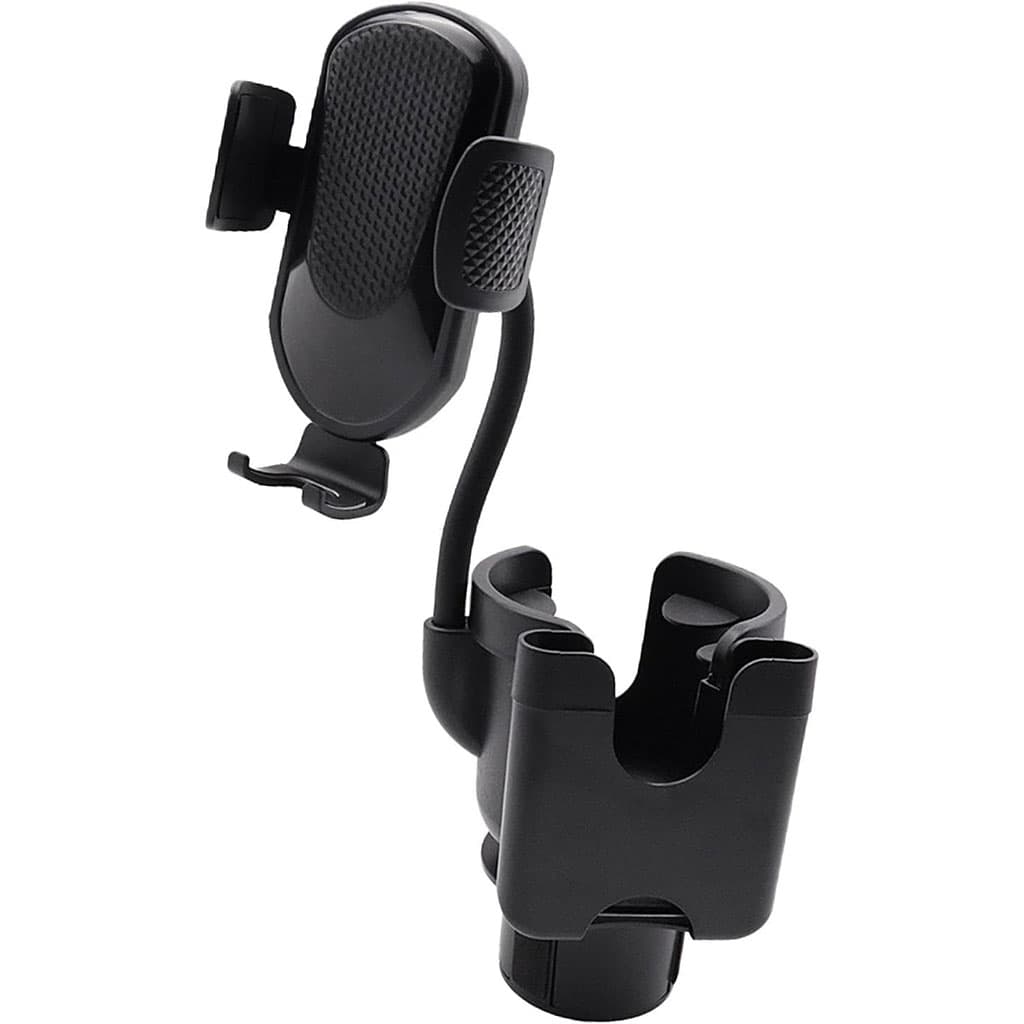 Support de téléphone pour voiture avec porte-gobelet rotation à 360° - حامل هواتف وأكواب في السيارة - Accessoires Auto/Moto - صورة 4