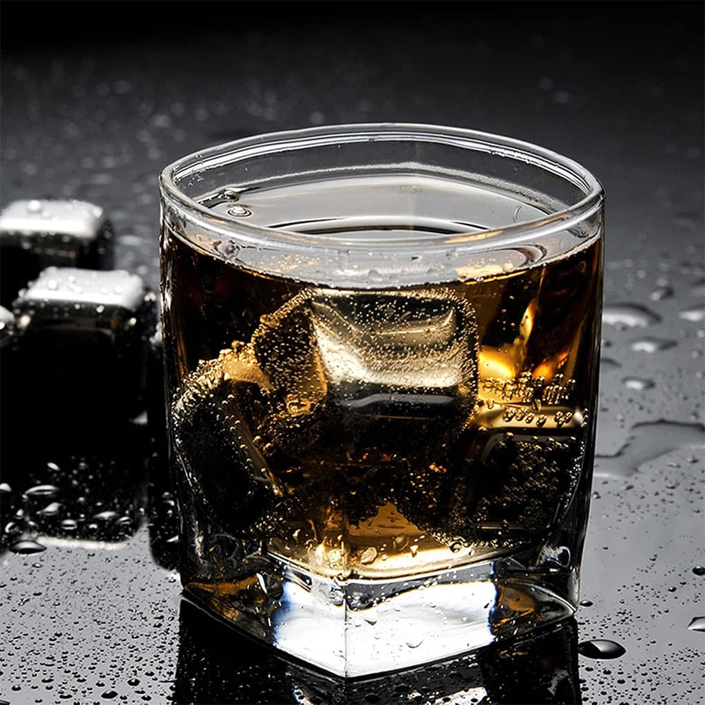 Pierres de glaçons réutilisables en acier inoxydable pour votre boisson – مكعبات الثلج للتبريد لمدة طويلة - Divers - صورة 3