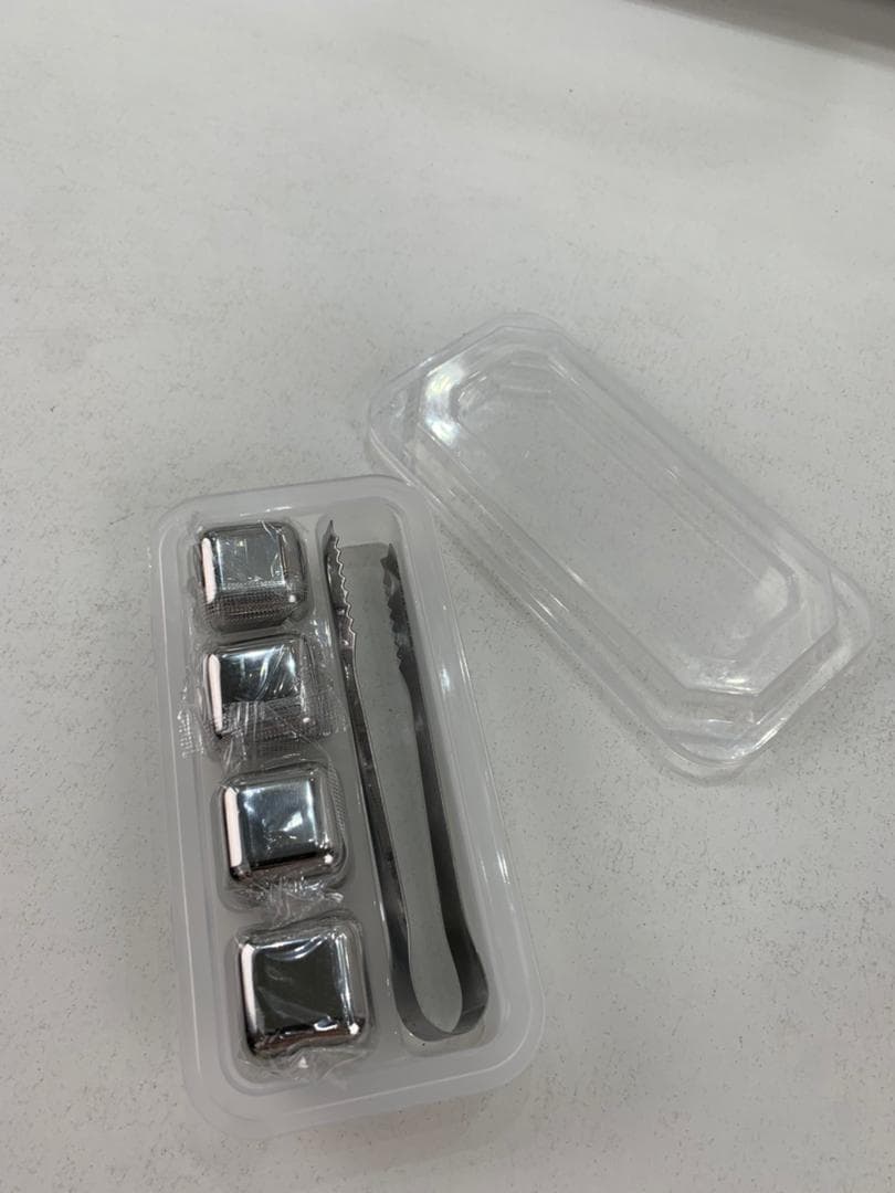 Pierres de glaçons réutilisables en acier inoxydable pour votre boisson – مكعبات الثلج للتبريد لمدة طويلة - Divers - صورة حقيقية 8
