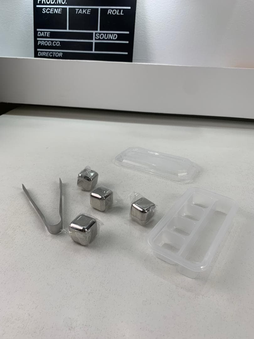Pierres de glaçons réutilisables en acier inoxydable pour votre boisson – مكعبات الثلج للتبريد لمدة طويلة - Divers - صورة حقيقية 9