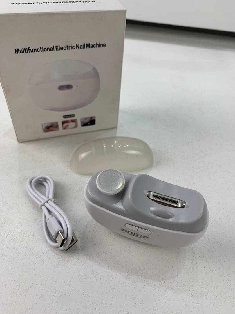 Coupe-ongles électrique 2 en 1 avec lumière LED – جهاز تقليم الأظافر للصغار والكبار - Électronique - صورة حقيقية 9
