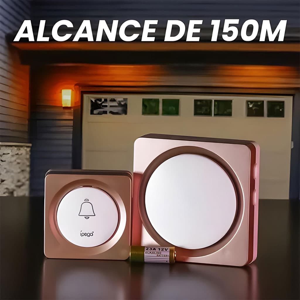 Sonnette sans fil avec batterie sans fil 150 mètres 38 Sonneries – جرس باب لاسلكي - Électronique - صورة 2