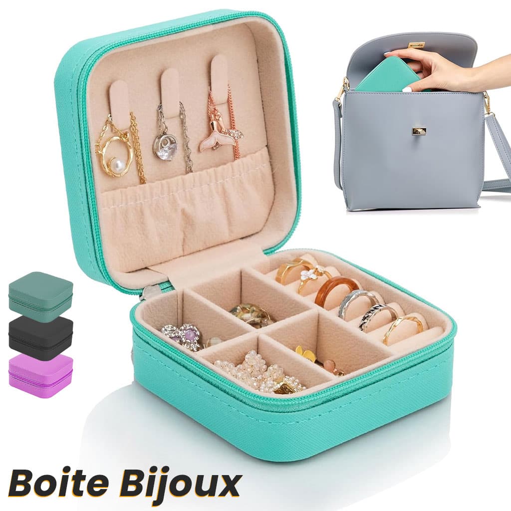 Firla Mini Boîte à Bijoux en cuir avec fermeture éclair – علبة تنظيم المجوهرات - Soins et Beauté - صورة 1