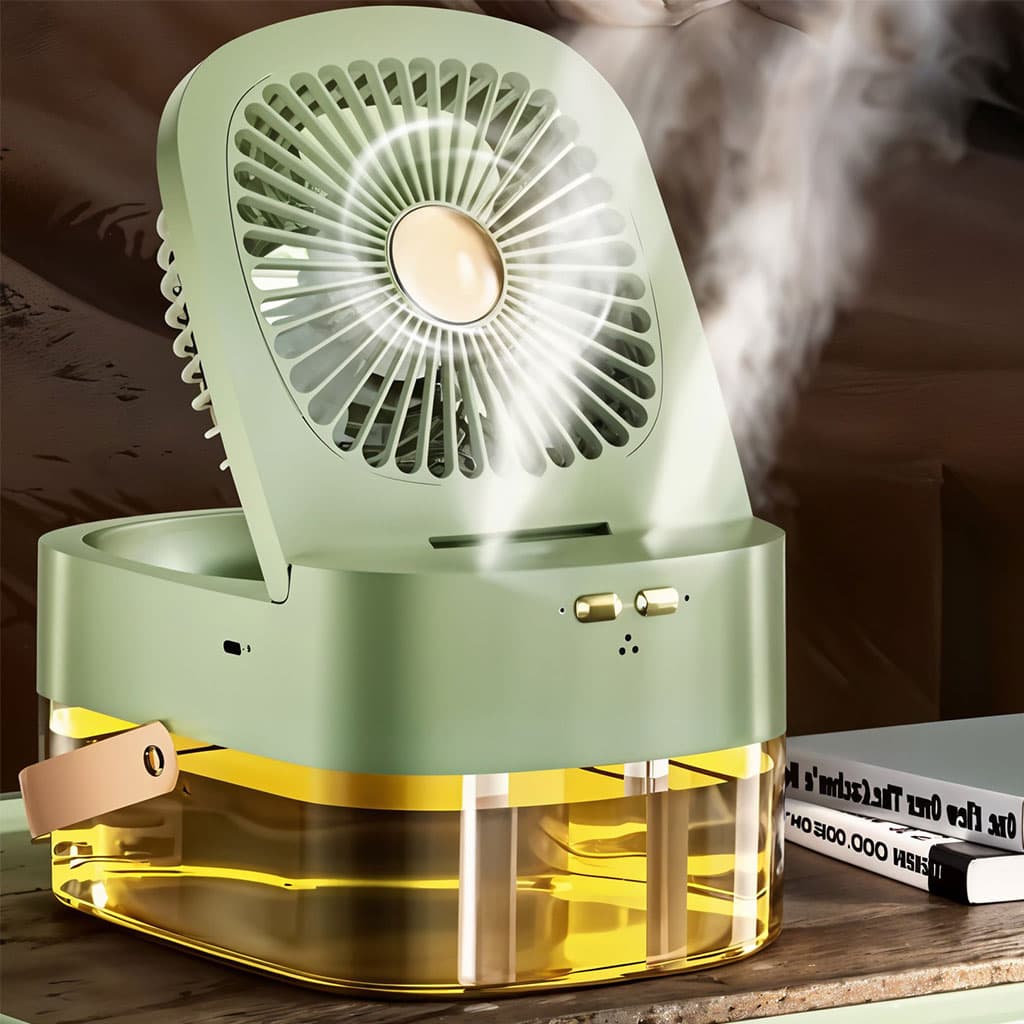Ventilateur 3 Vitesses et Brumisateur avec Grand Réservoir – مروحة ومعطر جو 2في1 - Électronique - صورة 3