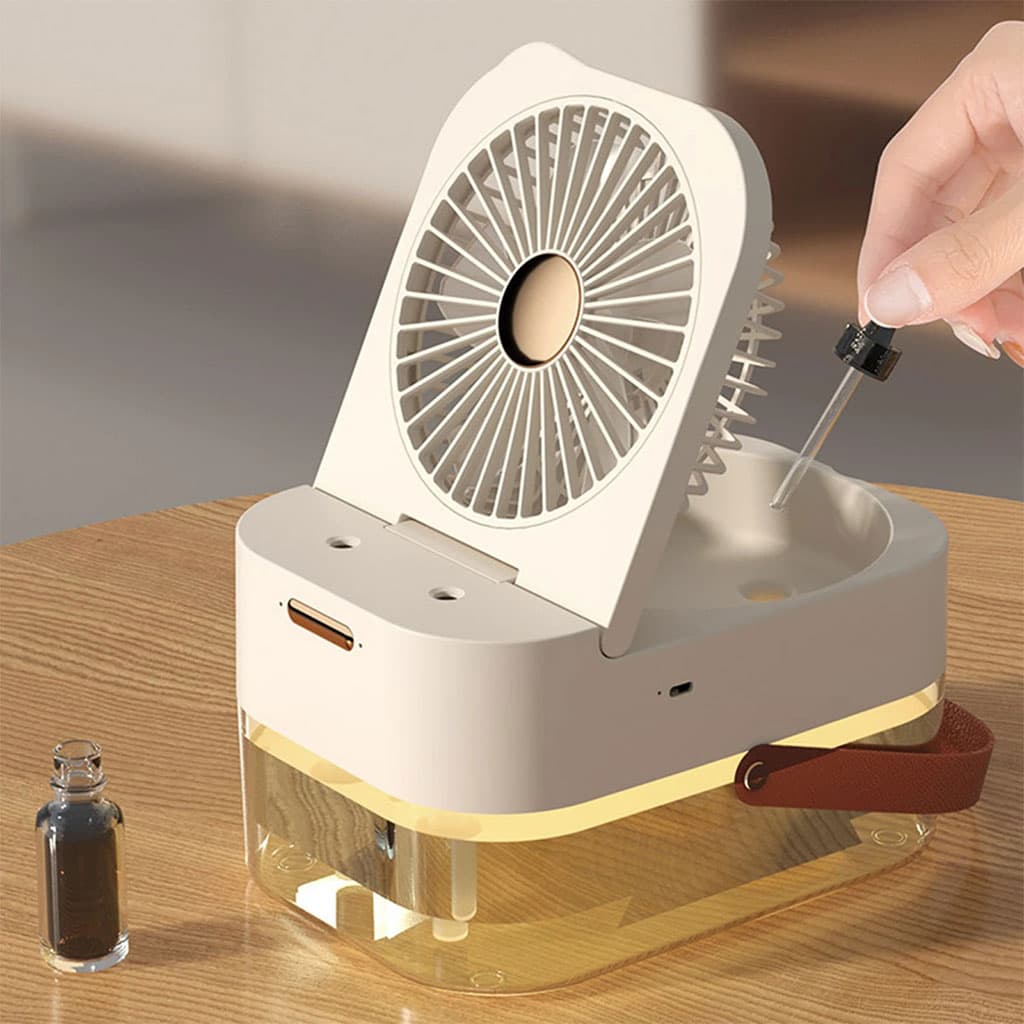 Ventilateur 3 Vitesses et Brumisateur avec Grand Réservoir – مروحة ومعطر جو 2في1 - Électronique - صورة 4