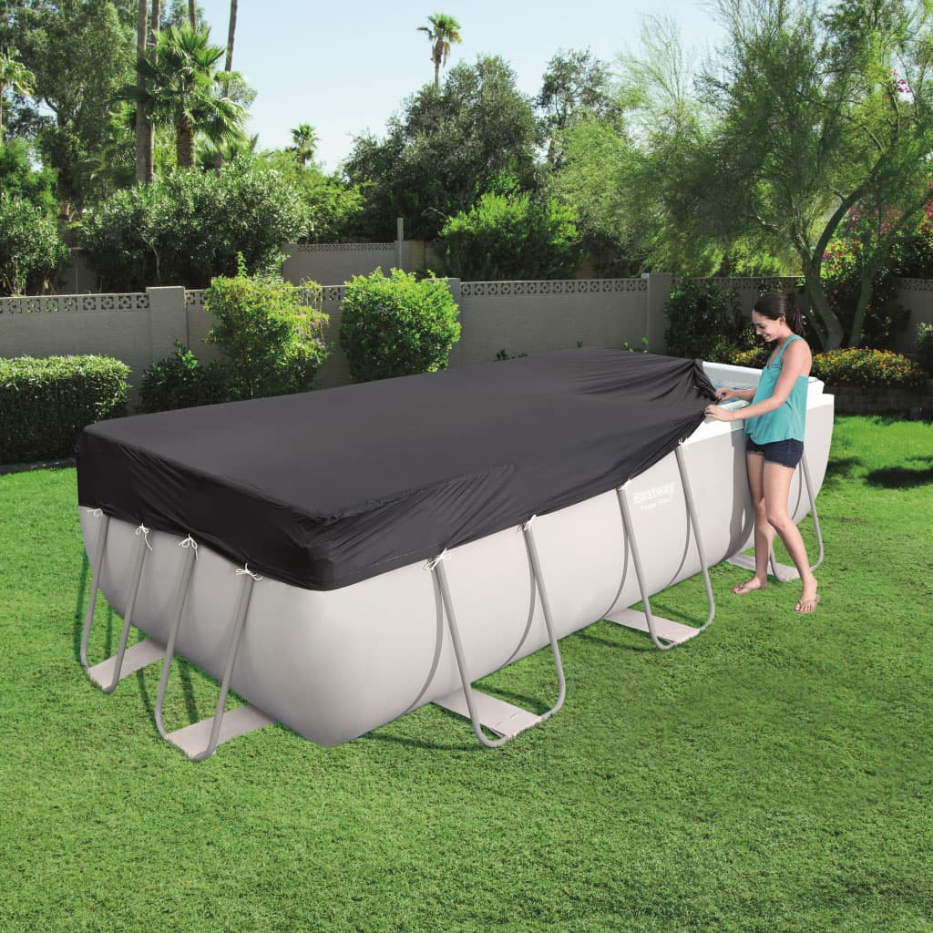 Bache Piscine Rectangulaire en Polypropylène 412x201cm Bestway 58232 – غطاء مسبح - Vacance & Loisir - صورة 3