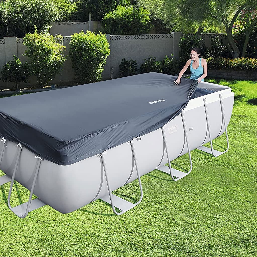Bache Piscine Rectangulaire en Polypropylène 412x201cm Bestway 58232 – غطاء مسبح - Vacance & Loisir - صورة 4