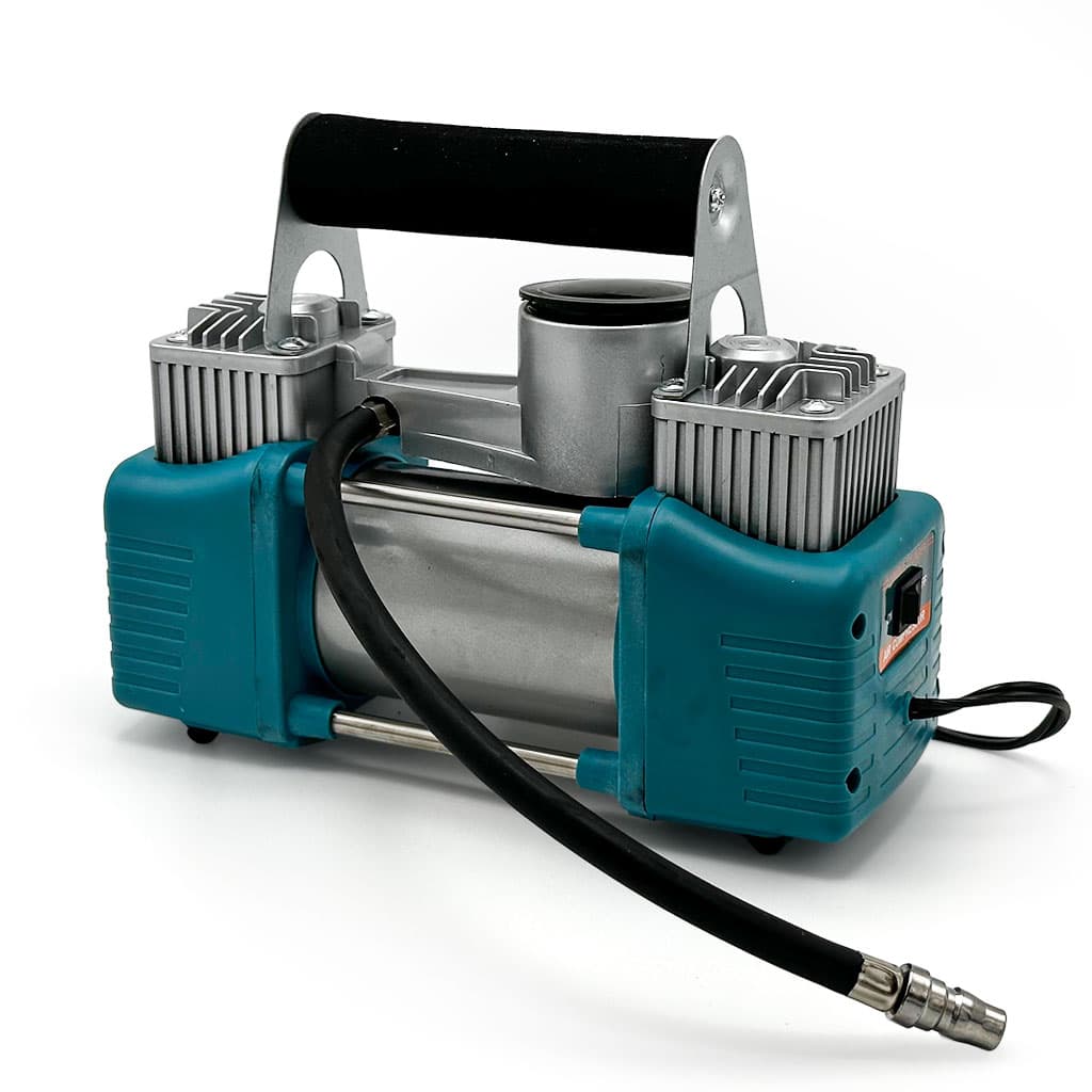 XTop Compresseur d’Air Double Cylindre avec Kit de réparation 12V -110PSI – نافخ عجلات السيارة مع أدوات التصليح - Accessoires Auto/Moto - صورة 2