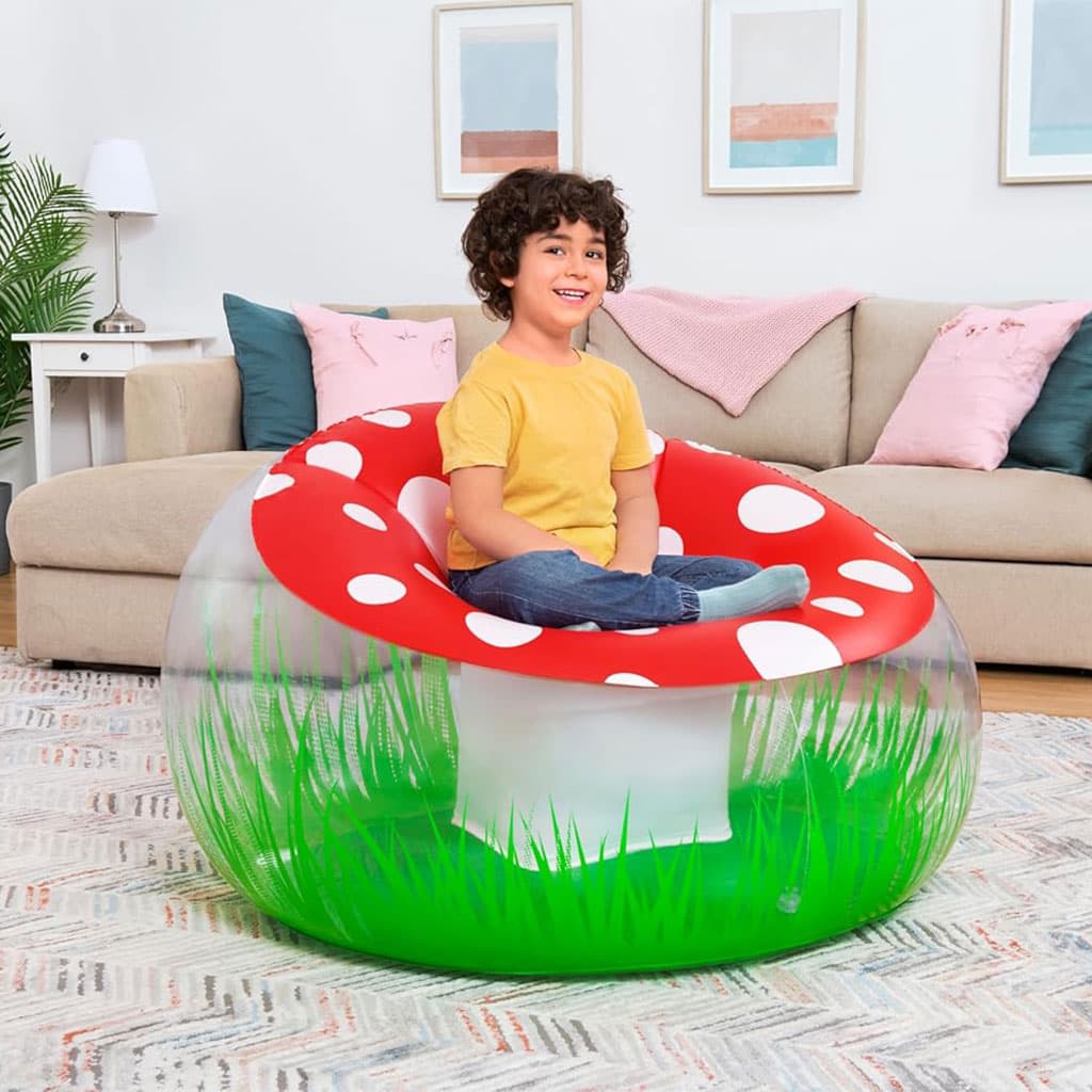 Fauteuil Gonflable Géant Champignon 112x112x66 cm Bestway 75123 – أريكة قابلة للنفخ - Vacance & Loisir - صورة 1