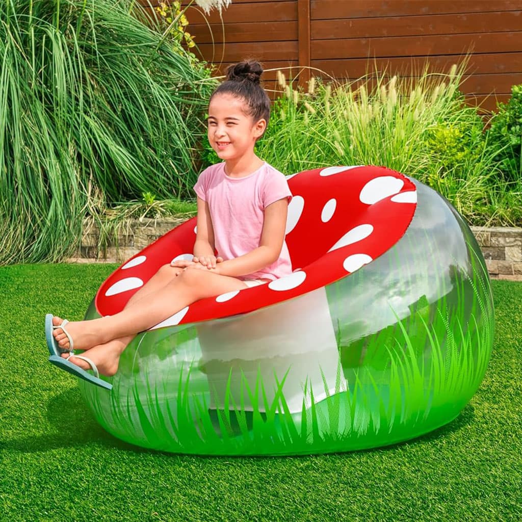 Fauteuil Gonflable Géant Champignon 112x112x66 cm Bestway 75123 – أريكة قابلة للنفخ - Vacance & Loisir - صورة 2
