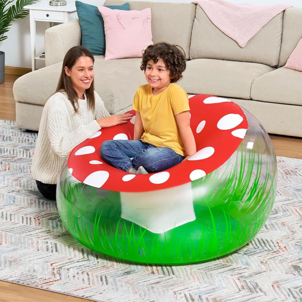 Fauteuil Gonflable Géant Champignon 112x112x66 cm Bestway 75123 – أريكة قابلة للنفخ - Vacance & Loisir - صورة 5