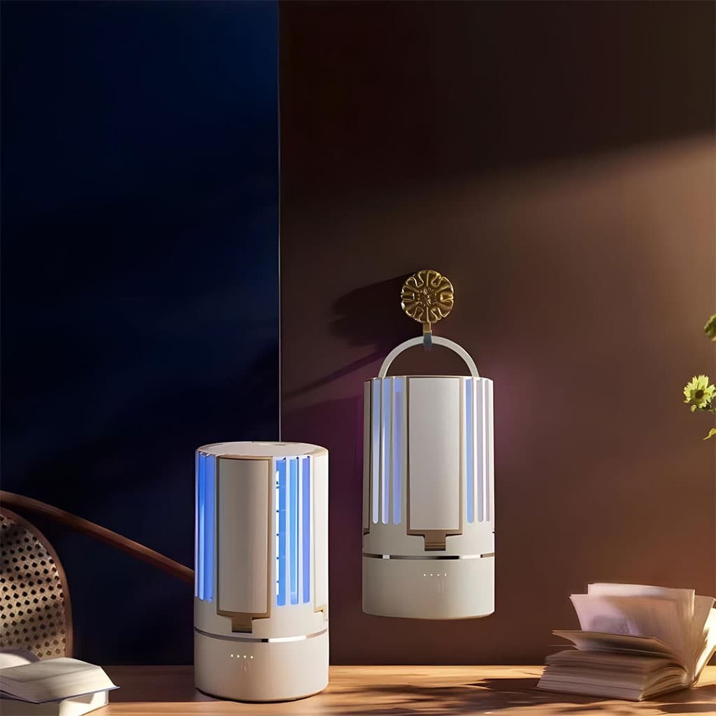 Lampe Anti-Moustique Rechargeable 2 en 1 – مصباح عالي سطوع وصاعق ناموس - Électronique - صورة 6
