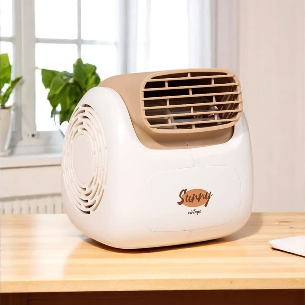 Sunny Climatiseur Portable Rechargeable Design Vintage – مبرد مكتب محمول - Électronique - صورة 3