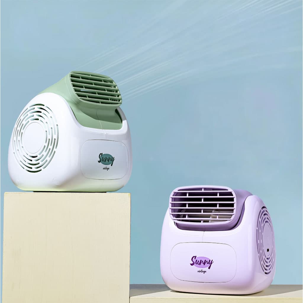 Sunny Climatiseur Portable Rechargeable Design Vintage – مبرد مكتب محمول - Électronique - صورة 5