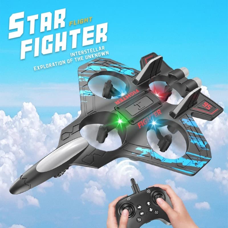 Avion Télécommandé F22 Quadricoptère – لعبة طائرة مع يد تحكم - Jouet & Gaming - صورة 1