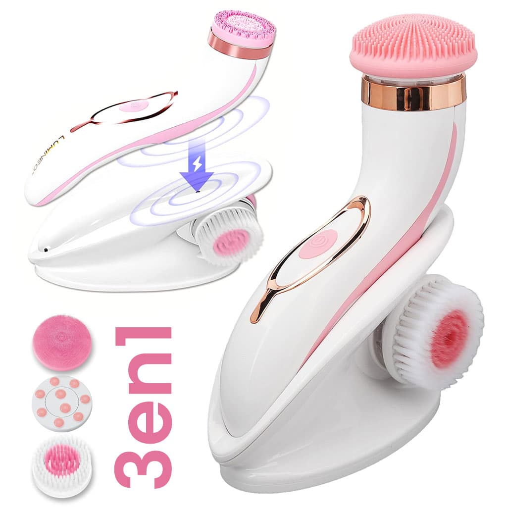CNAIER Brosse Nettoyante Visage en Profondeur avec 3 embouts – جهاز تنظيف البشرة بعمق - Soins et Beauté - صورة 1