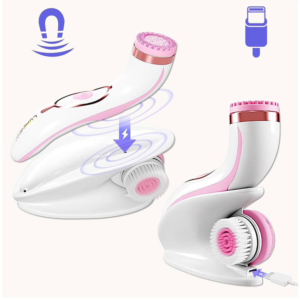 CNAIER Brosse Nettoyante Visage en Profondeur avec 3 embouts – جهاز تنظيف البشرة بعمق - Soins et Beauté - صورة 3