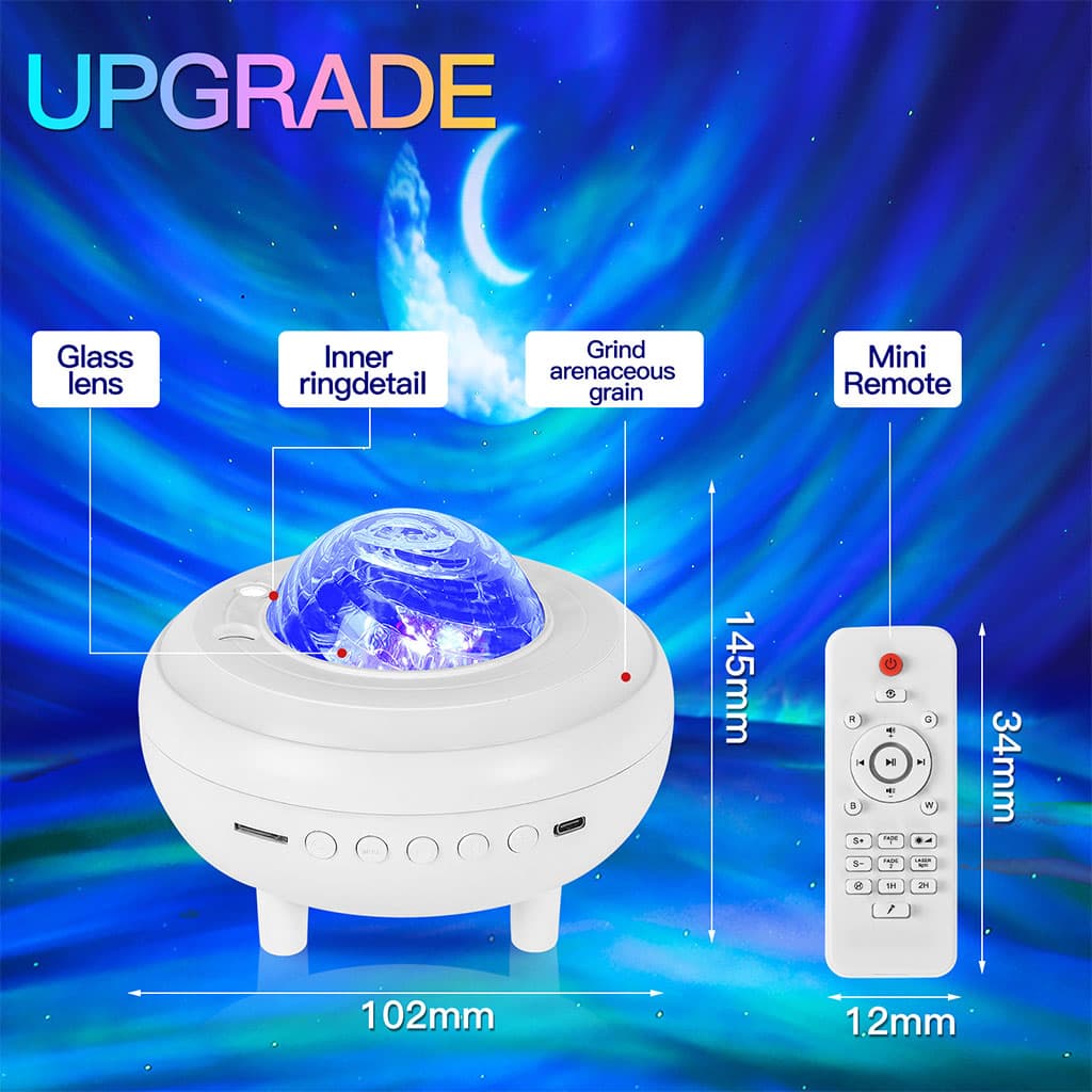 Enceinte Bluetooth et Projecteur de Galaxie 2en1 avec Effet NEBULA- مكبر صوت بلوتوث - Électronique - صورة 5