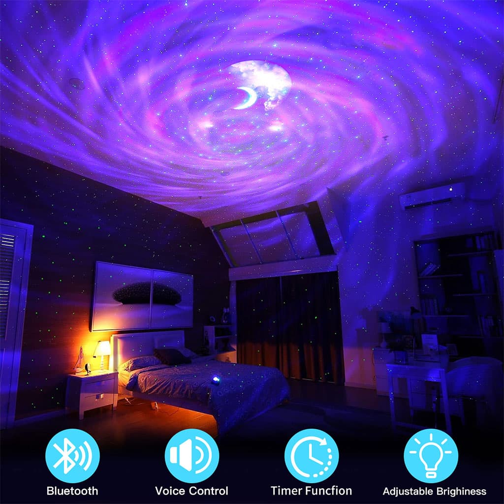 Enceinte Bluetooth et Projecteur de Galaxie 2en1 avec Effet NEBULA- مكبر صوت بلوتوث - Électronique - صورة 6