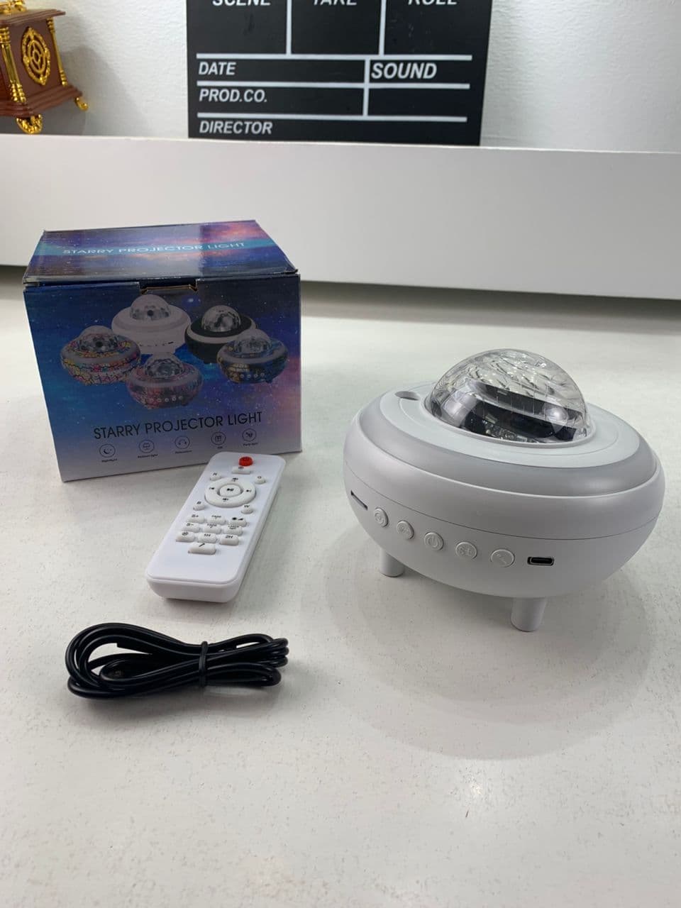 Enceinte Bluetooth et Projecteur de Galaxie 2en1 avec Effet NEBULA- مكبر صوت بلوتوث - Électronique - صورة حقيقية 7