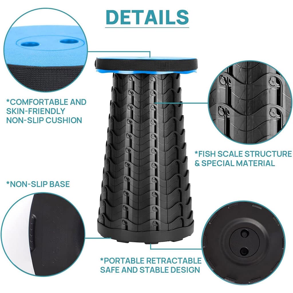 Tabouret Télescopique Portable pour Camping et Sorties – كرسي تليسكوبي محمول - Camping et Randonnée - صورة 4