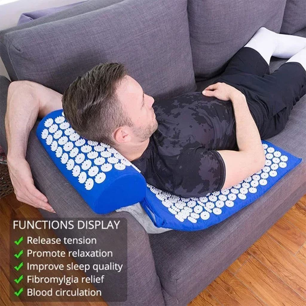 Coussin et Tapis Massage en Polymère d’acupression avec Sac de Rangement – بساط تدليك مع وسادة وحقيبة متنقلة - Sport - صورة 5