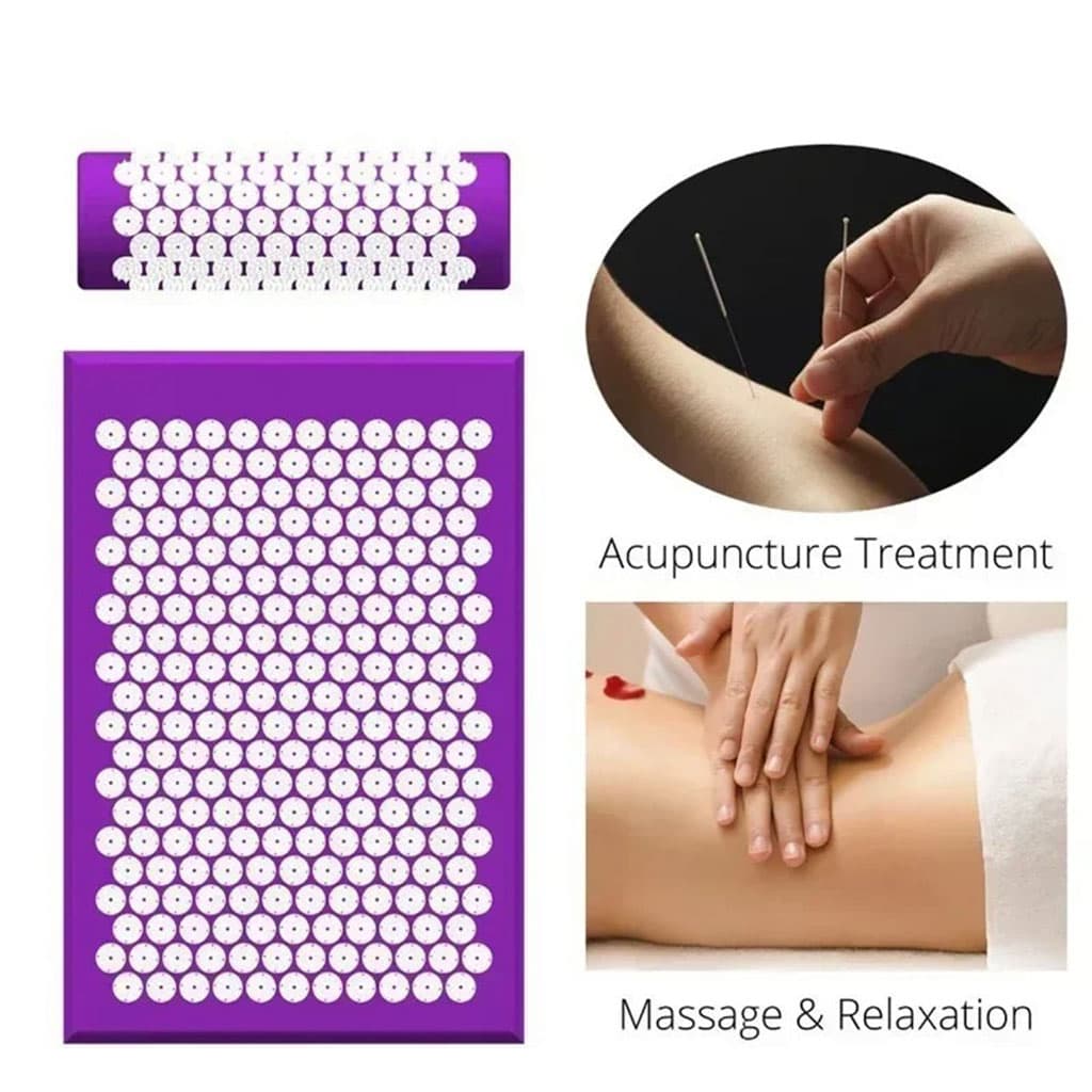 Coussin et Tapis Massage en Polymère d’acupression avec Sac de Rangement – بساط تدليك مع وسادة وحقيبة متنقلة - Sport - صورة 7
